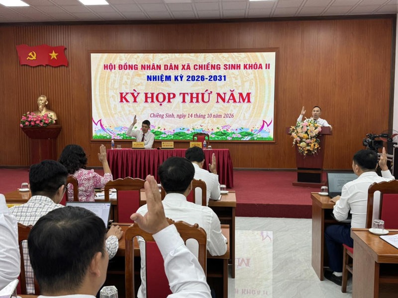 XÃ CHIỀNG SINH TỔ CHỨC KỲ HỌP THỨ NĂM HĐND XÃ KHÓA II, NHIỆM KỲ 2026–2031