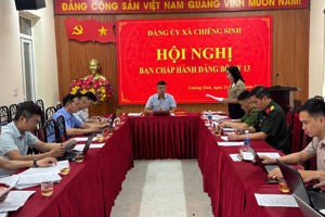 BAN CHẤP HÀNH ĐẢNG BỘ XÃ CHIỀNG SINH TỔ CHỨC KỲ HỌP THỨ 12