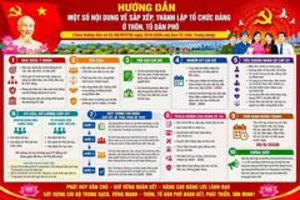 HƯỚNG DẪN SẮP XẾP, THÀNH LẬP TỔ CHỨC ĐẢNG Ở THÔN, TỔ DÂN PHỐ