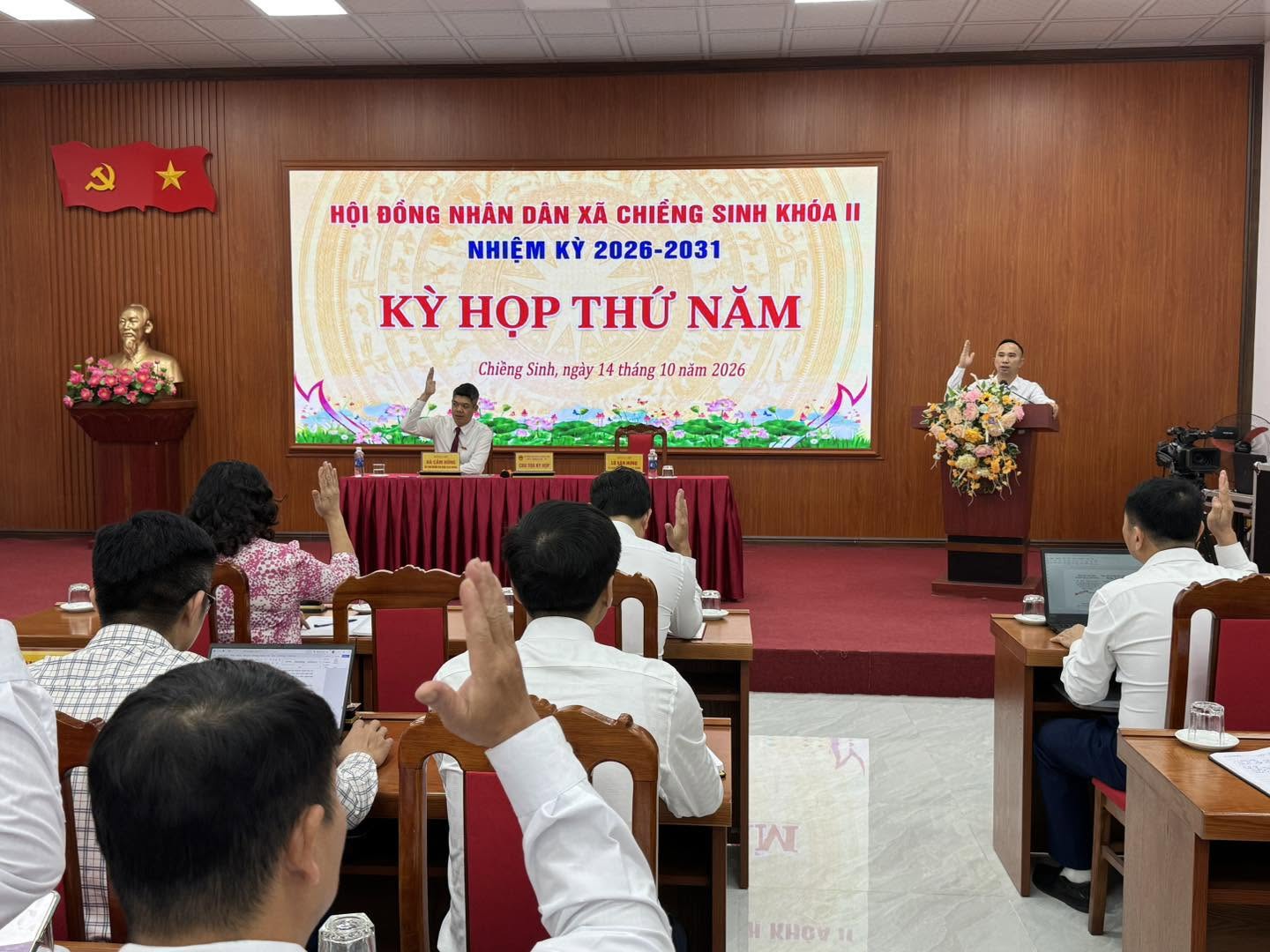 XÃ CHIỀNG SINH TỔ CHỨC KỲ HỌP THỨ NĂM HĐND XÃ KHÓA II, NHIỆM KỲ 2026–2031